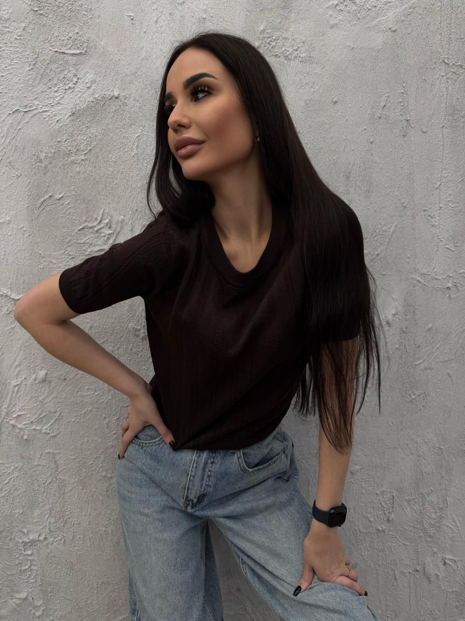 блузка вязаная,вязаная кофта,кофта женская,джемпер romgil тз921х голубой,голубой джемпер