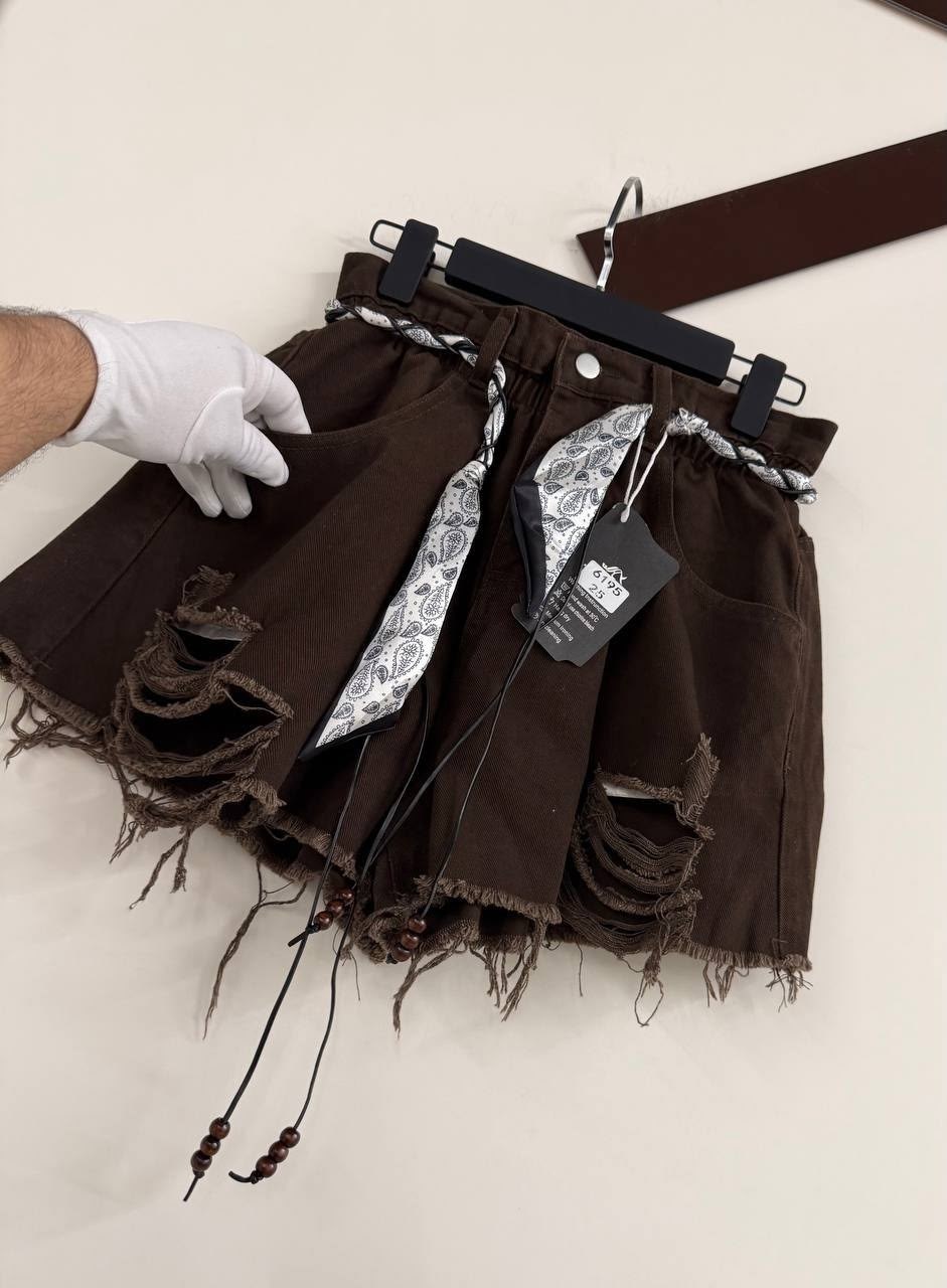 юбка с оборками,джинсовые шорты,юбка,юбка для девочек,юбка коричневая