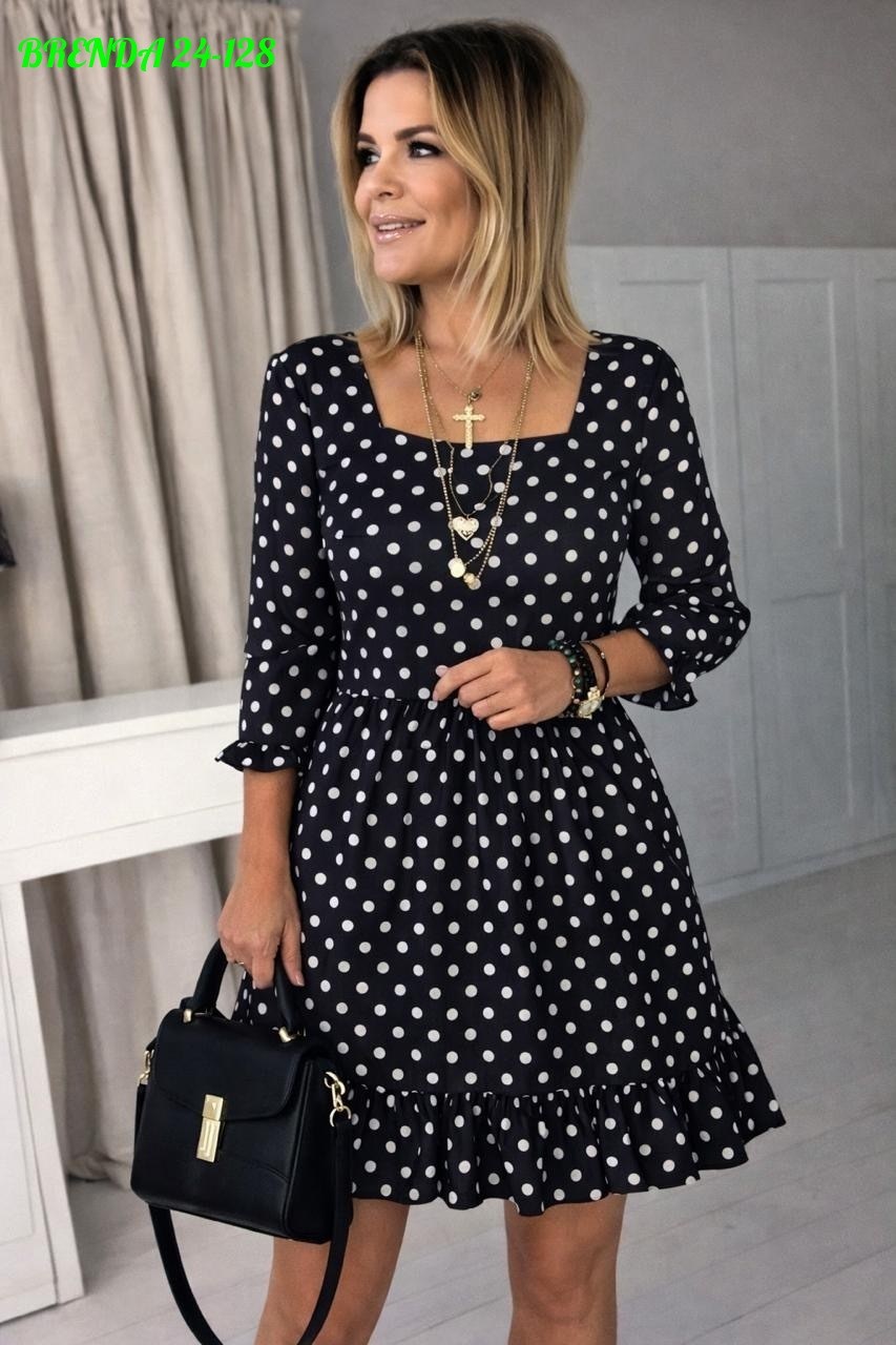 женское платье летнее,платье женское в горошек,голубое платье в горошек,платье,женское платье