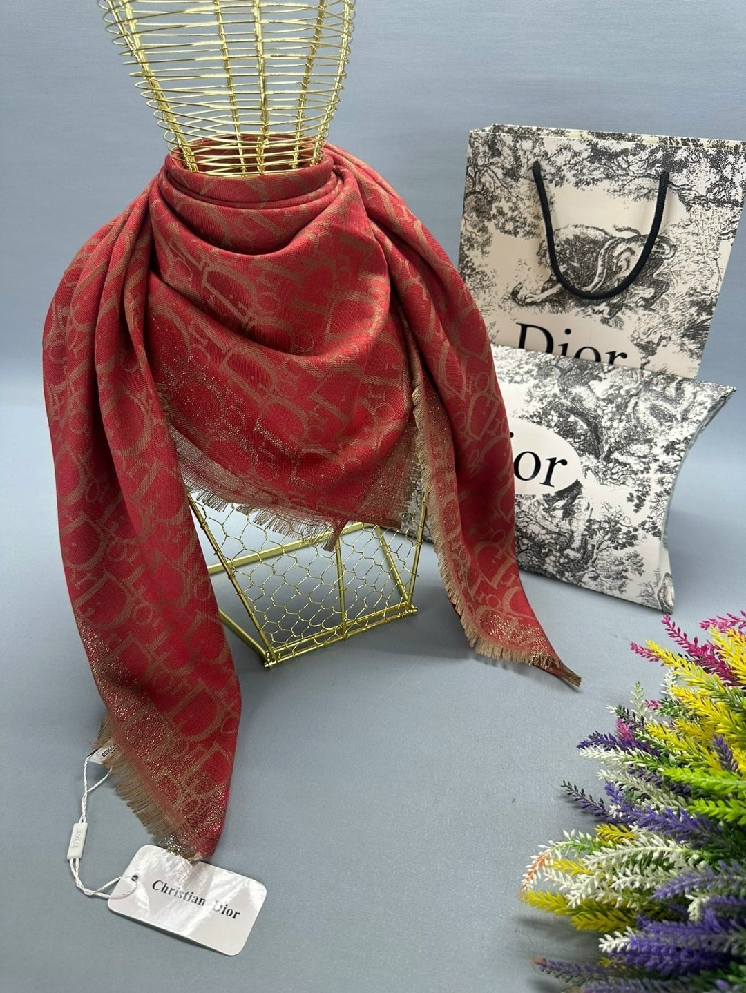 палантин платок,брендовый платок,платок dior,шарф женский платок,кашемировый платок