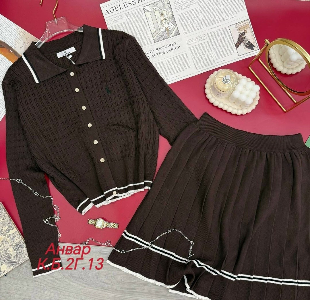 женский костюм,,костюмчик,вязаный костюм с юбкой,костюм двойка