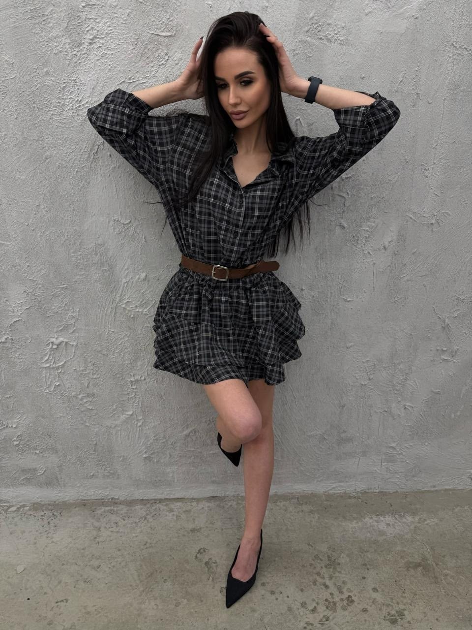костюм с юбкой и рубашкой,костюм с юбкой мини в клетку варенка трендовый yamby 321759365,костюм с рубашкой и юбкой в клетку,платье в клетку,женский костюм с юбкой в клетку