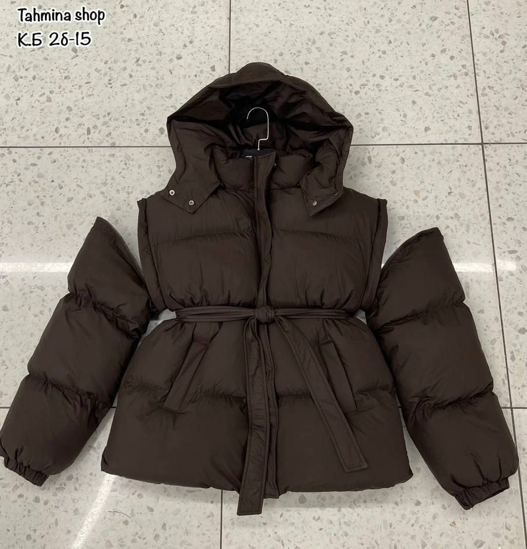 пуховик оверсайз с капюшоном и поясом,куртка оверсайз,пуховик оверсайз с капюшоном и поясом coature цвет черный,пуховики оверсайз,куртка