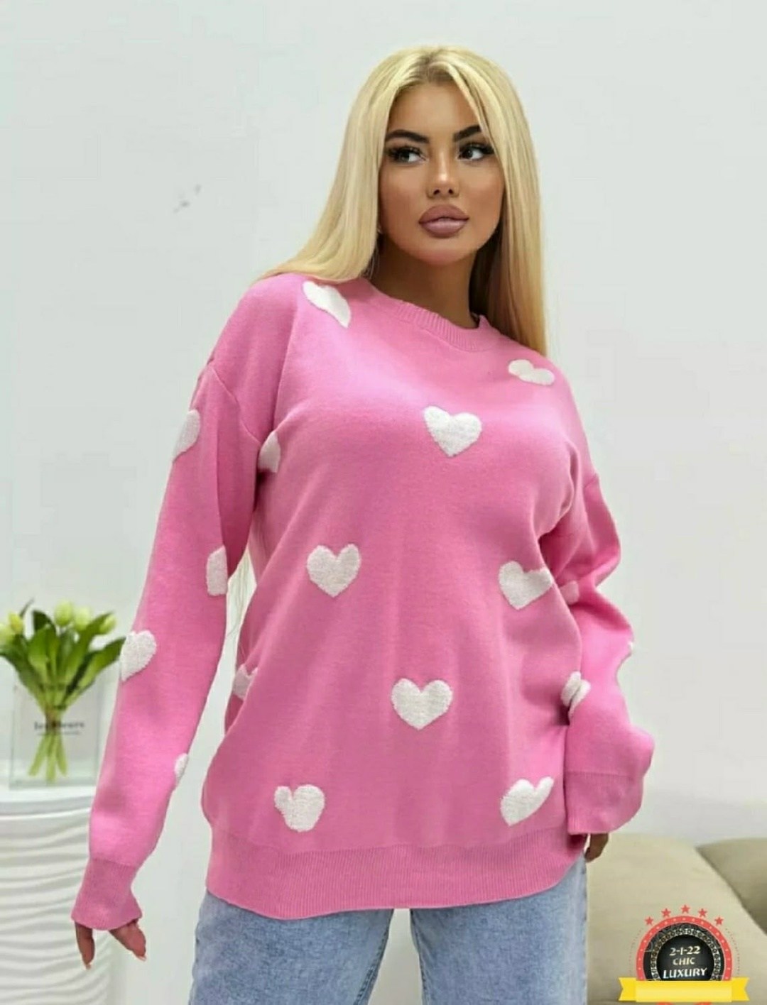 свитшот женская,свитер с сердечками,оверсайз свитшот,свитер оверсайз с сердечками,свитер оверсайз с сердцами