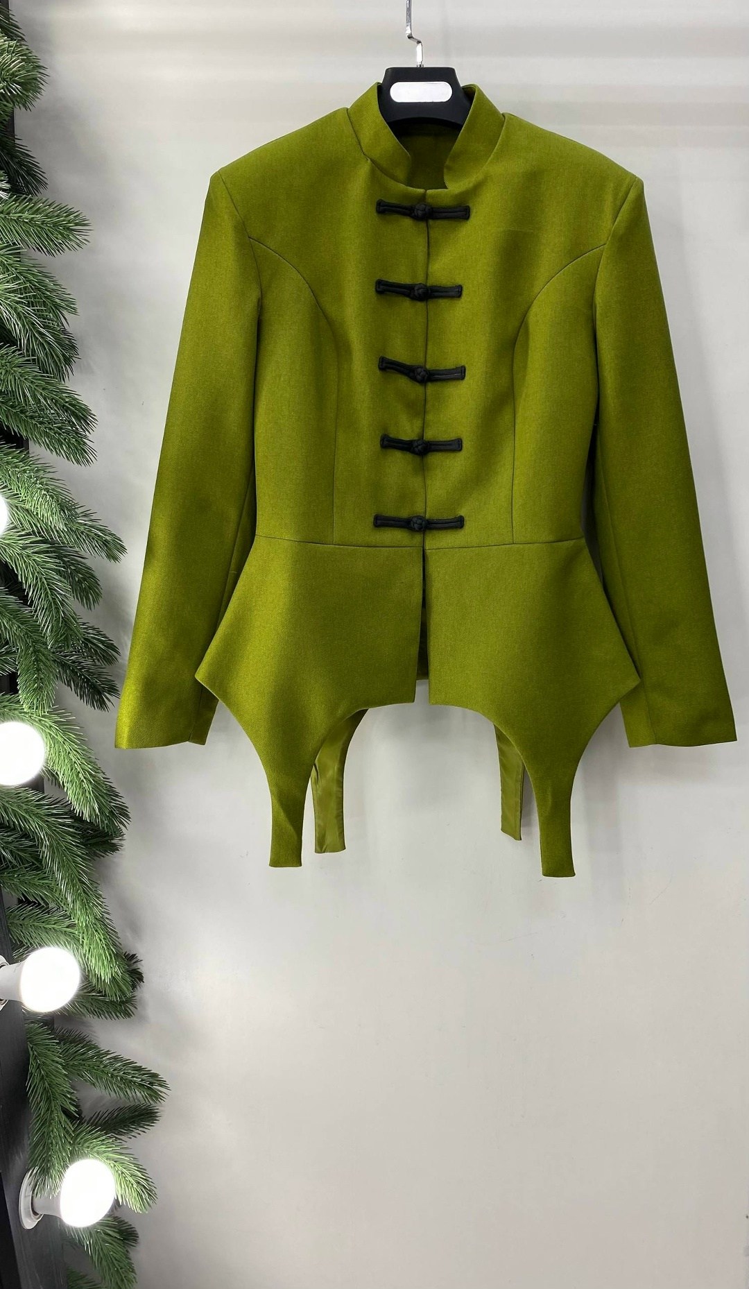 осенний черный пиджак в китайском стиле с воротником-стойкой,женский пиджак со стойкой воротником,пиджак,жакет