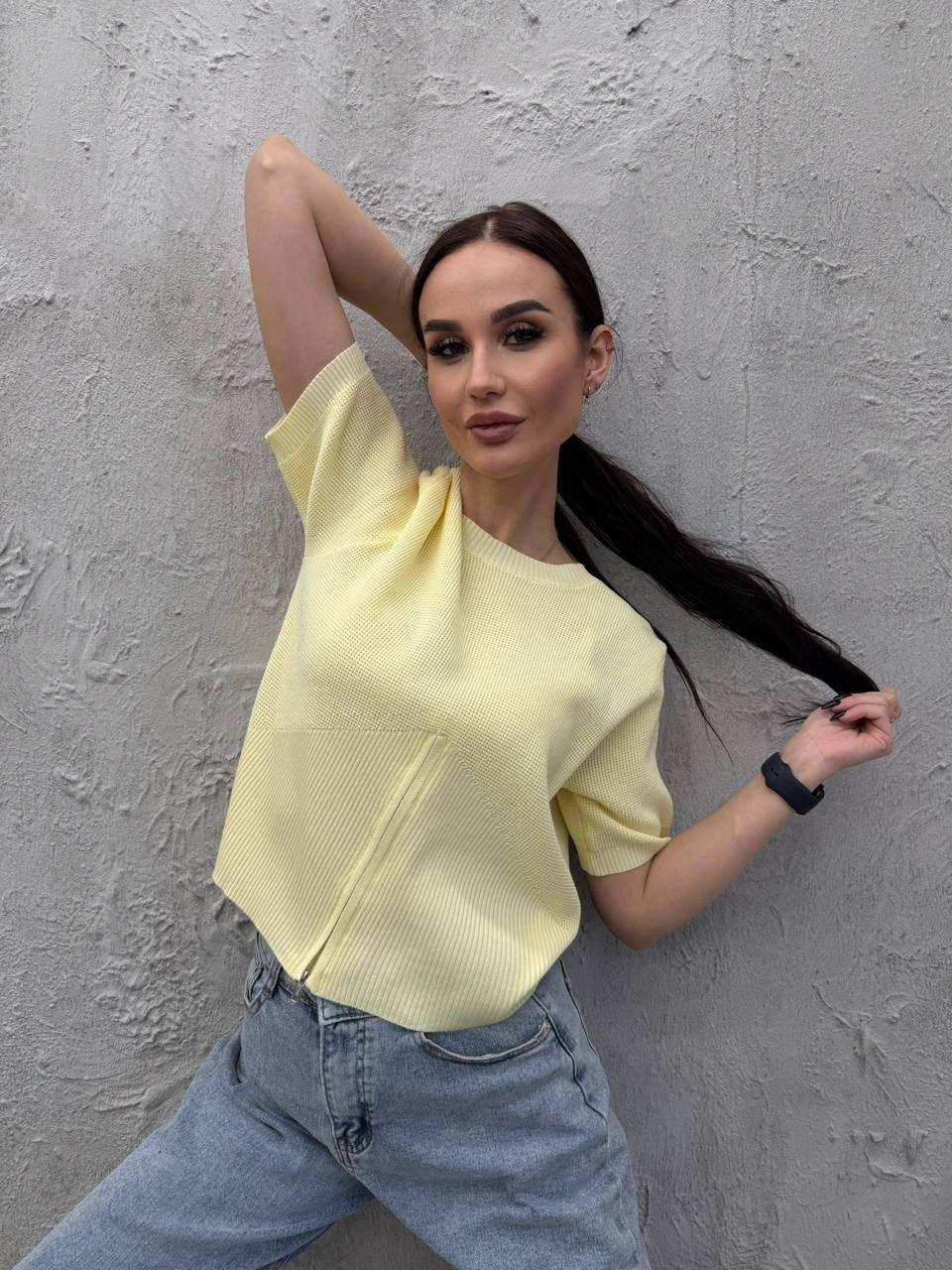 джемпер romgil тз921х голубой,кофта женская,кофта трикотажная,голубой джемпер,базовая кофта