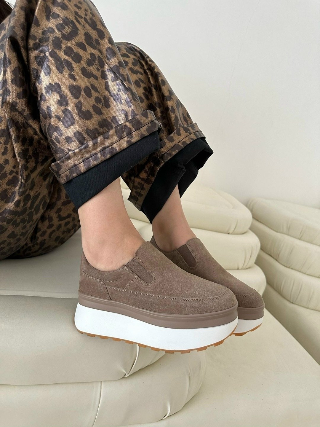 ,кеды замша,слипоны женские, женская,слипоны на платформе натуральная замша мерида