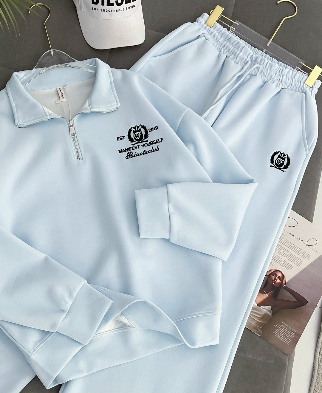 спортивный костюм двойка sporty&rich w suits,женский спортивный костюм,спортивный костюм с брюками на кулиске tennis club w suits цвет лимонный желтый,спортивный костюм,женский костюм