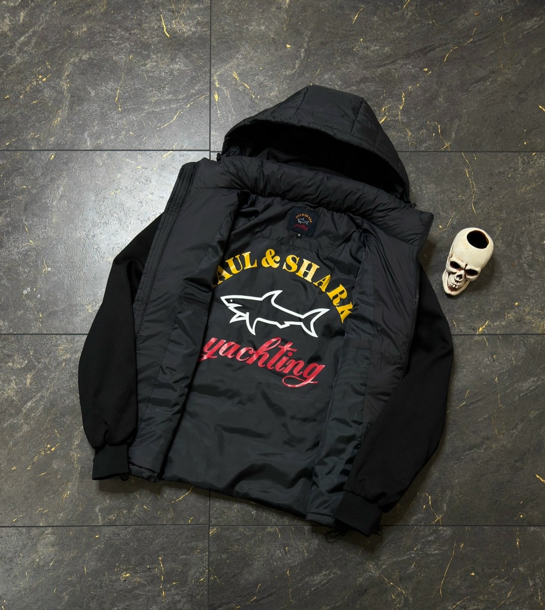 куртка paul shark мужская,пауль шарк куртка с вязаными рукавами,куртка paul&shark,куртка armani,куртка пауль шарк теплая короткая с капюшоном paul&shark