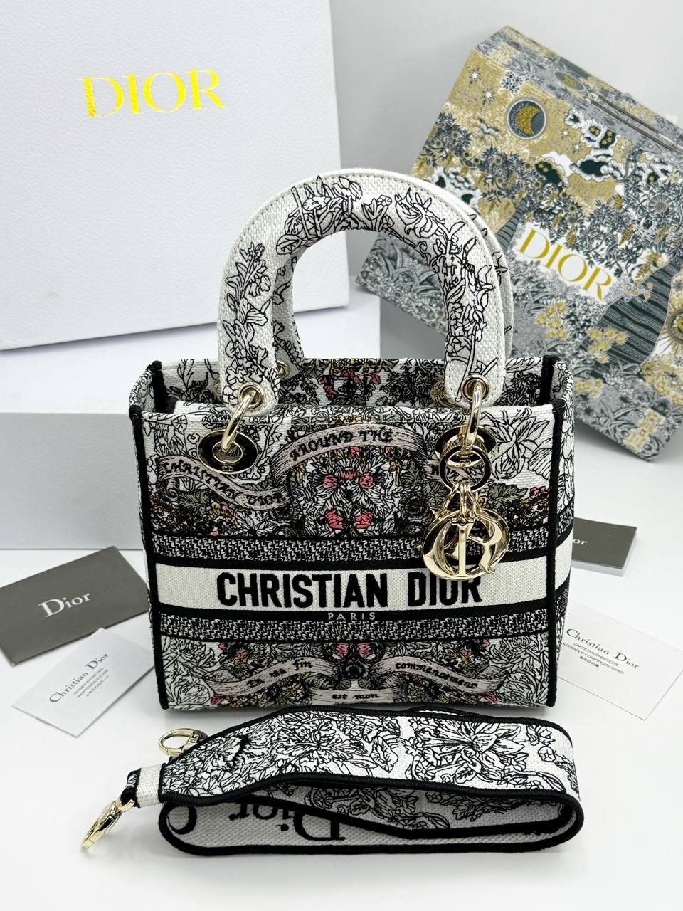 сумка dior,сумка christian dior lady текстиль,сумка женская christian dior,холщовая сумка в стиле dior 23см*19см,сумка диор