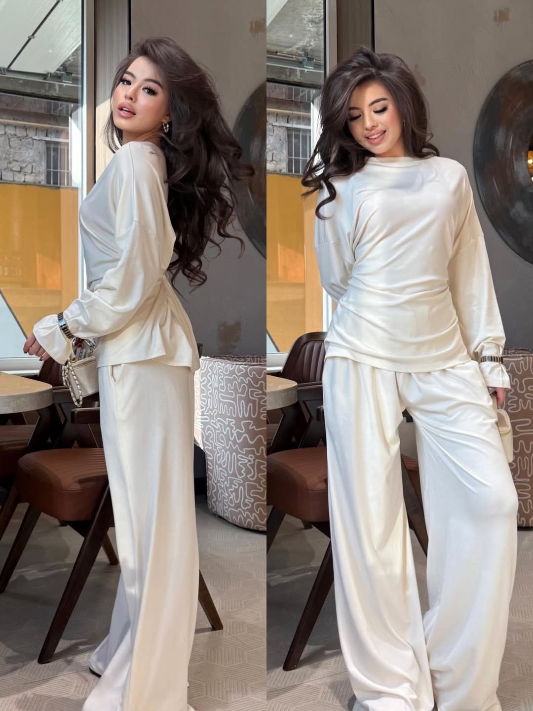 брючный костюм,брючный костюм женский,элегантный брючный костюм,трикотажный брючный костюм женский,стильный розовый брючный костюм в пижамном стиле