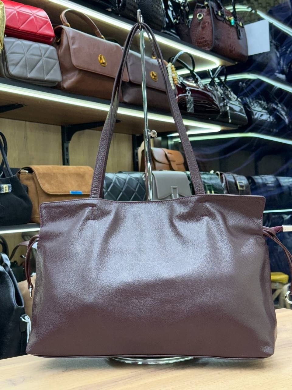 сумка женская,женская сумка из натуральной кожи,женская кожаная сумка,сумка женская натуральная кожа бордовая с косметичкой,женская сумка натуральная кожа