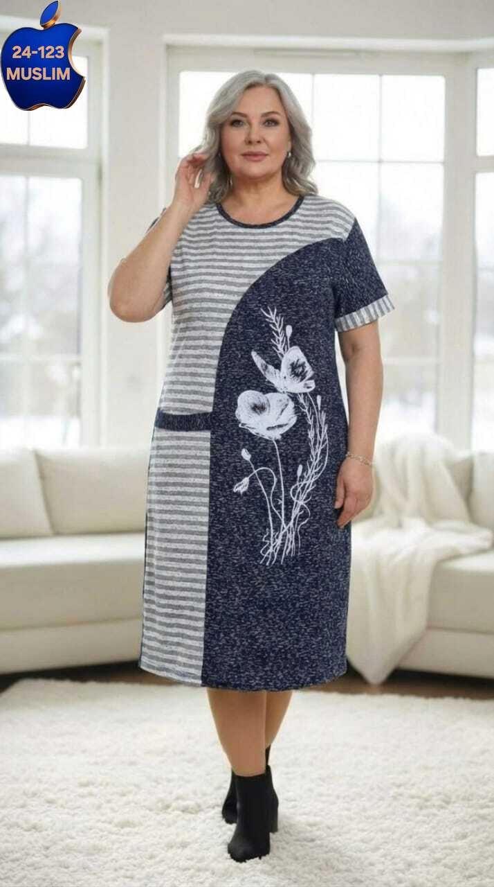 туника домашняя,женская домашняя туника,туника домашняя платье больших размеров thor 6868,туника женская,туника стильная