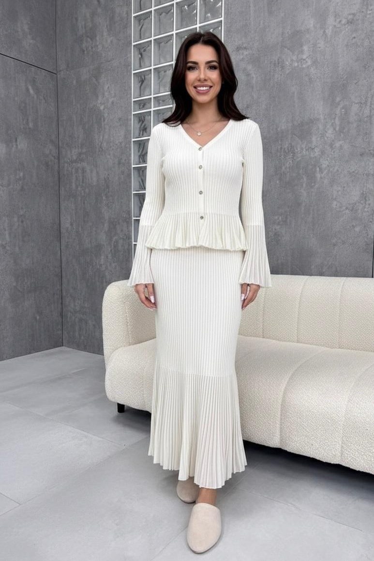 костюм трикотажный с юбкой eberens,,модные наряды,костюм повседневный