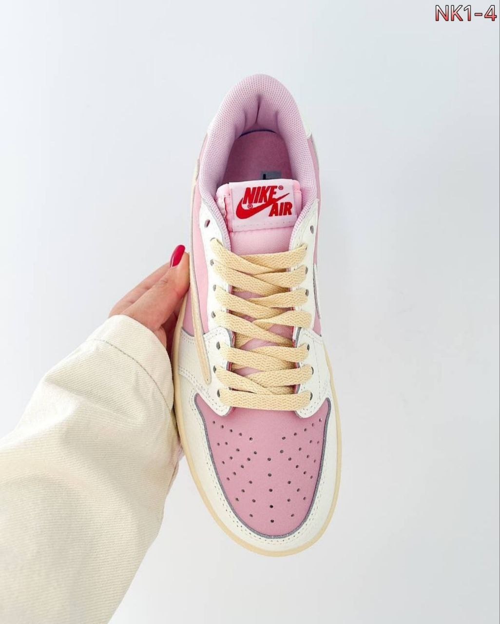 travis scott x air jordan 1 low sail/shy pink,nike air jordan 1 low x travis scott sail shy pink,кроссовки air jordan 1 low x travis scott 'shy pink' unisex,nike air jordan 1 low travis scott shy pink