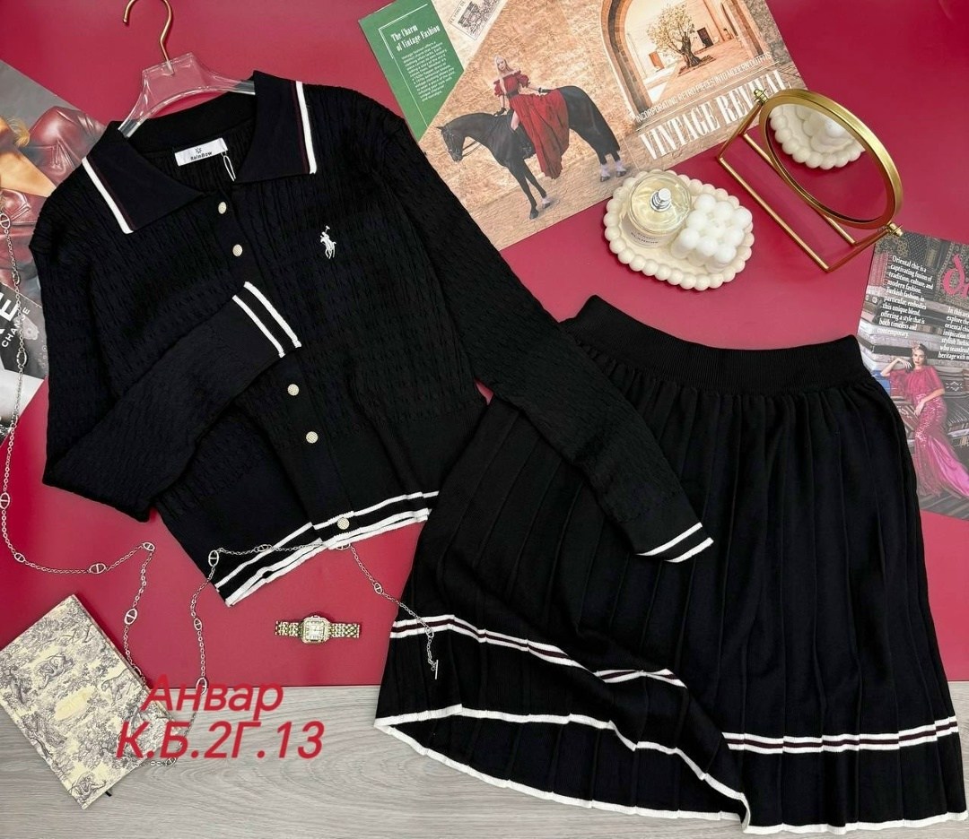 женский костюм,,костюмчик,вязаный костюм с юбкой,костюм двойка