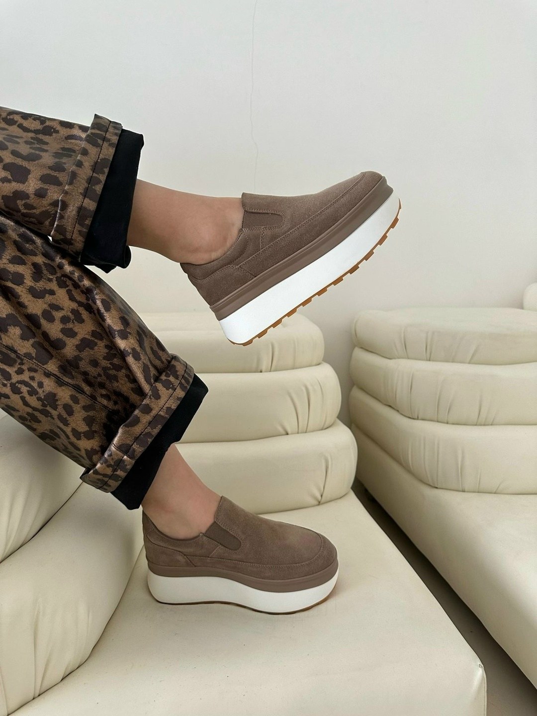 ,кеды замша,слипоны женские, женская,слипоны на платформе натуральная замша мерида