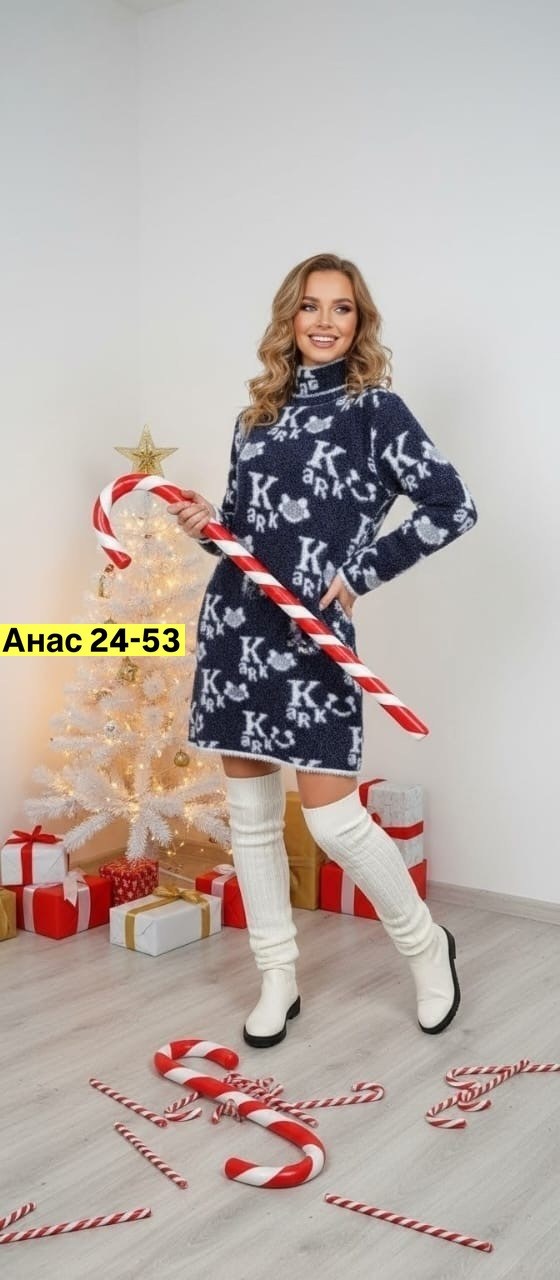 туника новогодняя вязаная свитер удлиненный lusso donna,туника новогодняя вязаная aili shopp,женское платье теплое,платье женское вязаное,вязаное платье