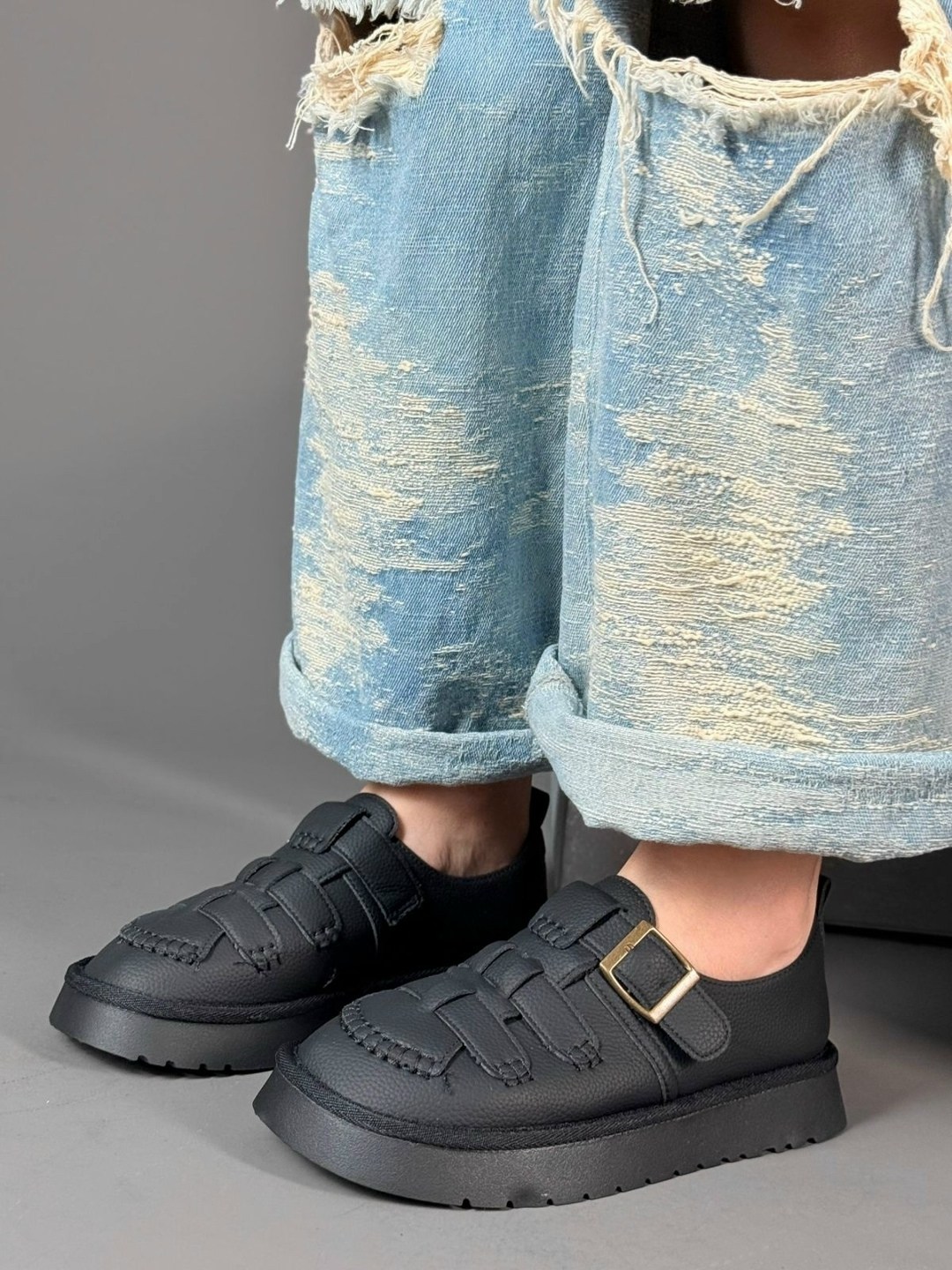 , женская,женские лоферы,лоферы с пряжкой,лоферы эко