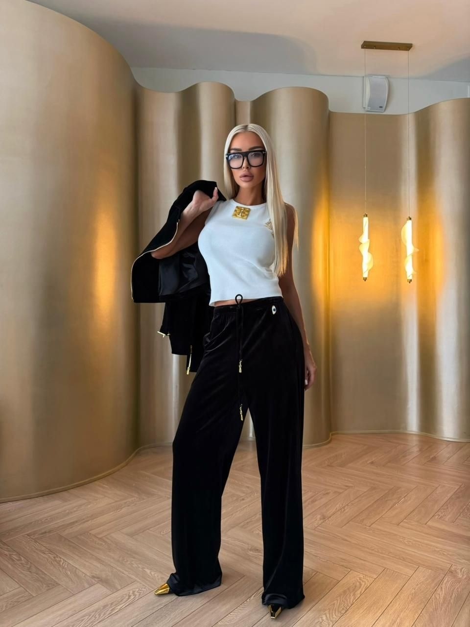 брюки стильные,брюки модные,комбинированные брюки,кожаные брюки женские,женский брюки