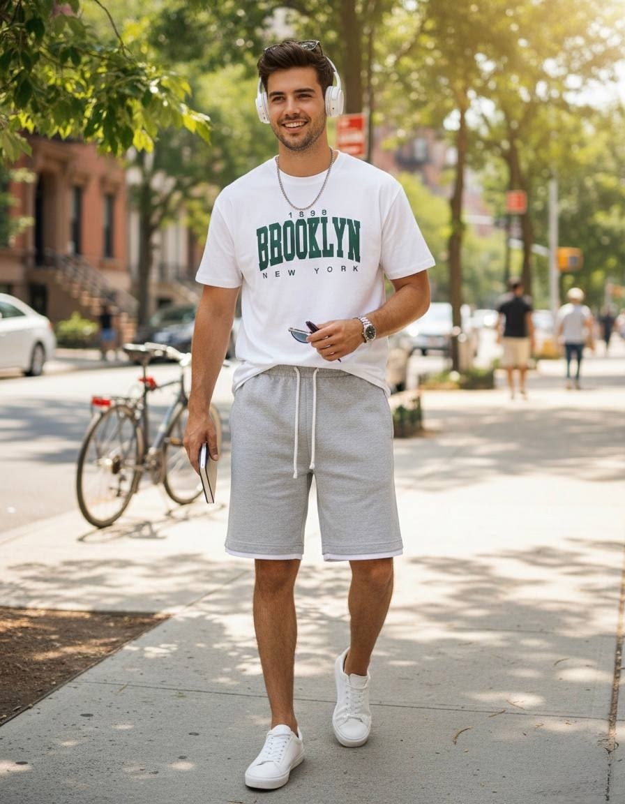 костюм шорты с футболкой летний спортивный,мужская мода,шорты мужские летние спортивные,костюм летний с шортами и футболкой,футболка и шорты