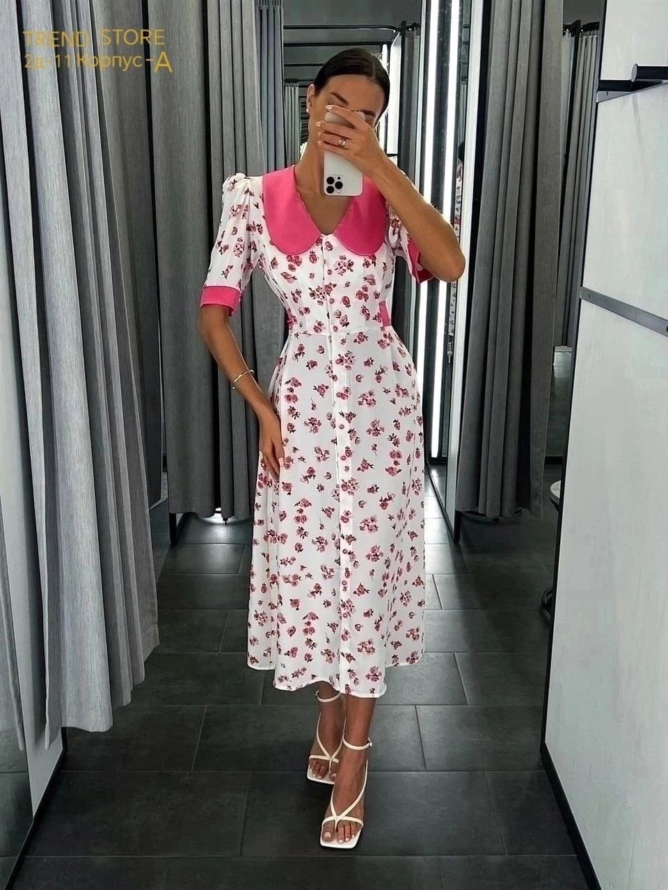 женское платье с принтом,женское платье микс,трендовое женское платье,платье летнее женское,платье женское летнее повседневное