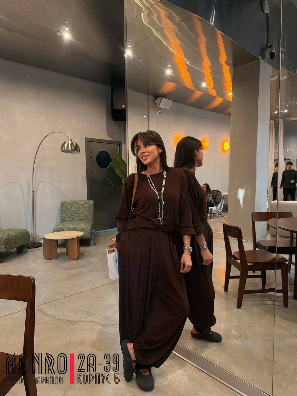 блузка летучая мышь sahera rahmani,трикотажные костюмы,повседневный костюм,трикотажный костюм женский,широкие брюки