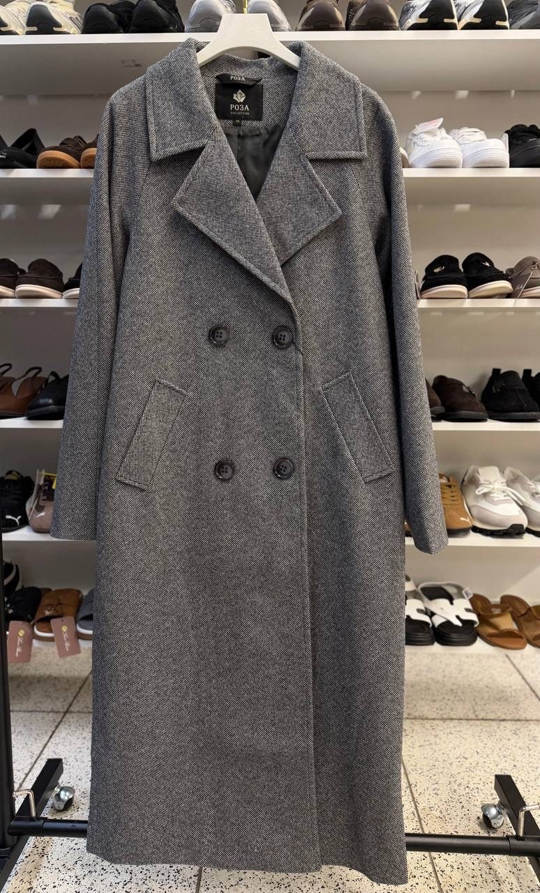 пальто женское,пальто демисезонная,двубортное кашемировое женское пальто средней длины,шерстяное пальто,пальто