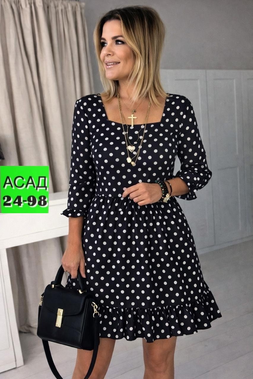 платья ,платье женская,платье,женское платье в горошек,платье в горошек