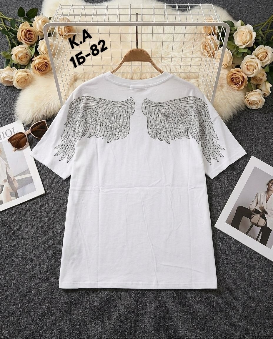 футболка женская,футболка со стразами,футболка,футболка оверсайз со стразам,майка на футболку