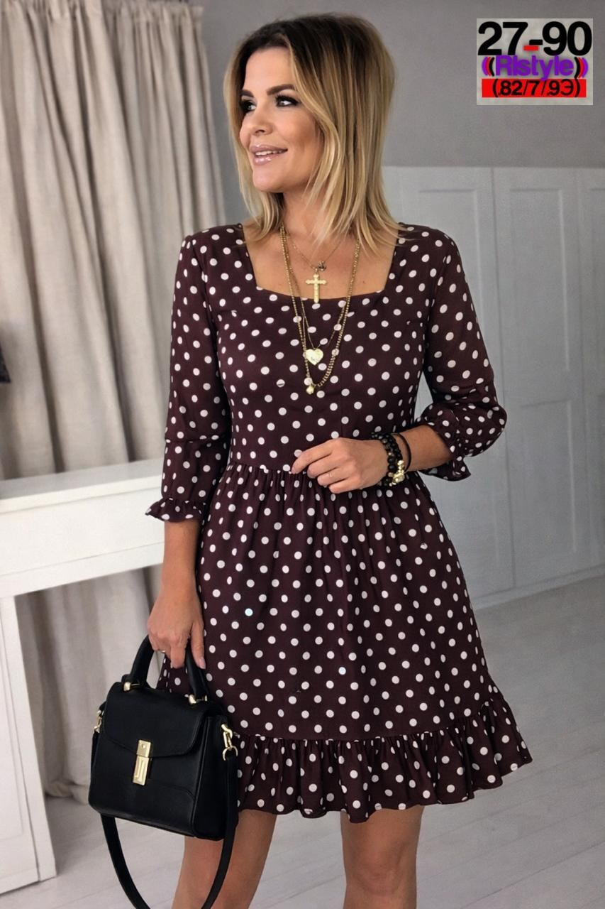 платье женское,платье,женское платье в горох,стильное платье,платье