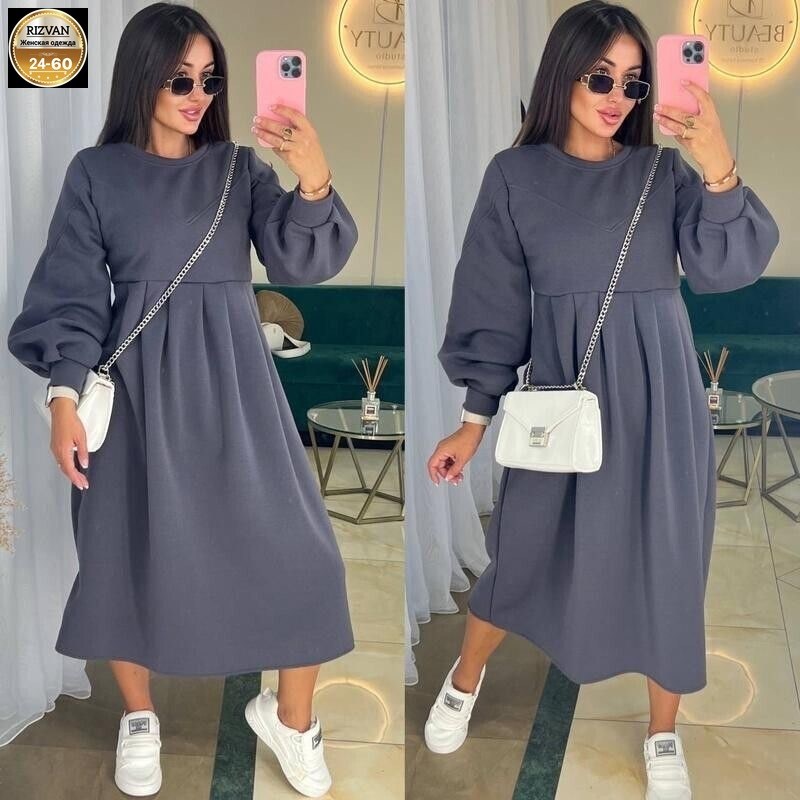 платье оверсайз миди,теплое платье,платье,платье женская,трикотажное платье