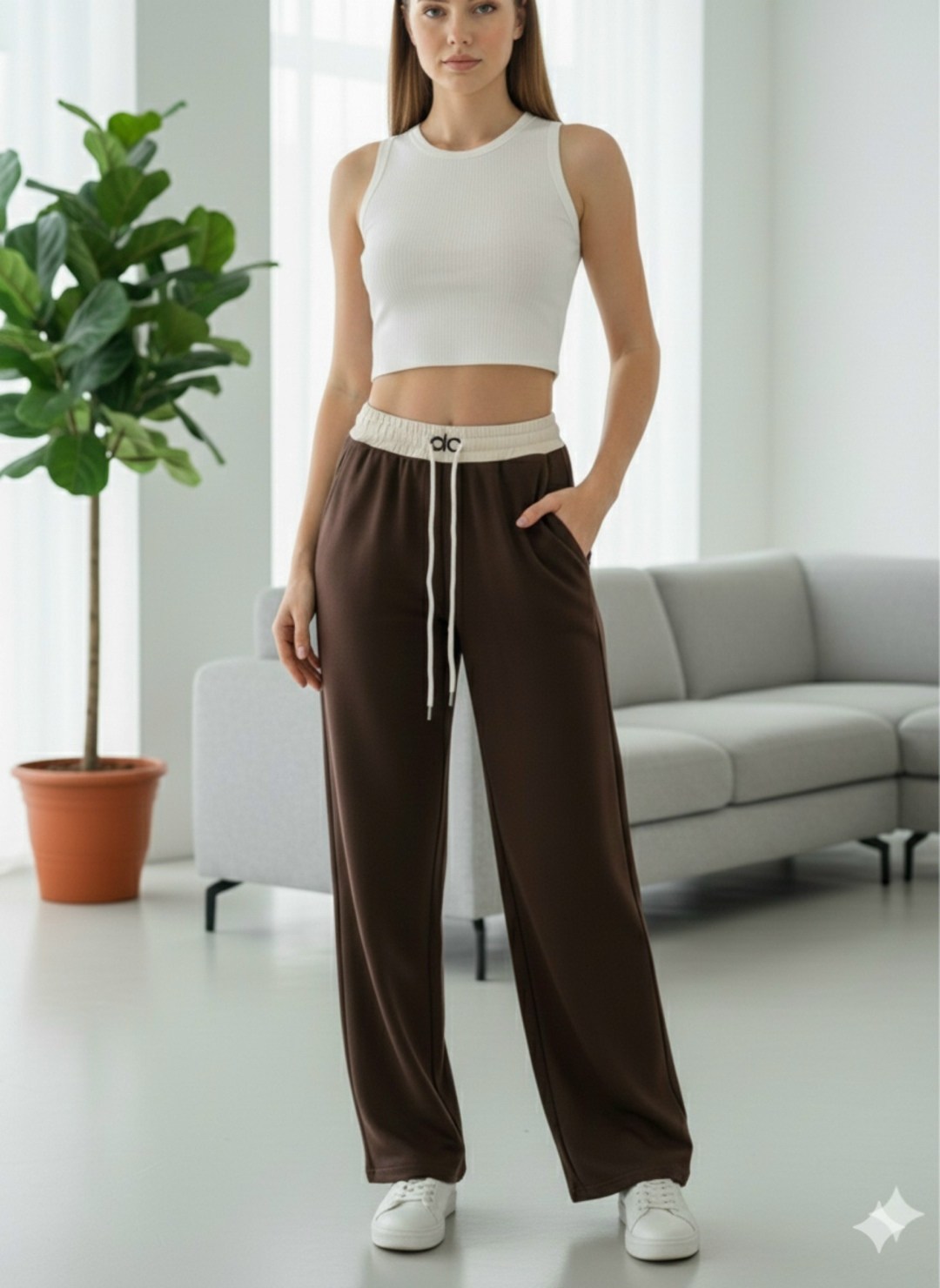широкие брюки,трикотажные брюки,брюки женские коричневые,брюки спортивные,свободные брюки