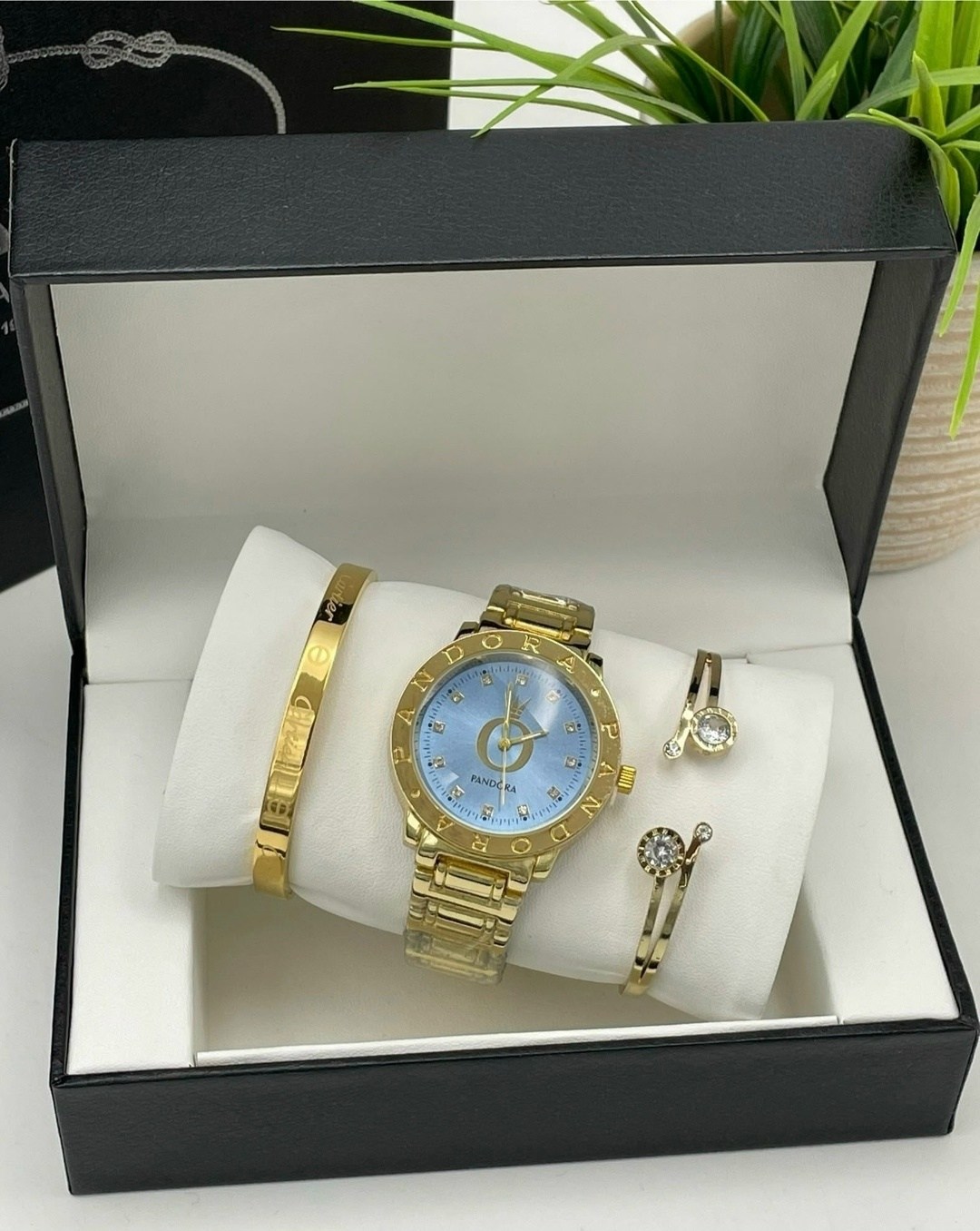 набор часы,часы женские,набор с браслетом,часы наручные женские пандора,часы наручные
