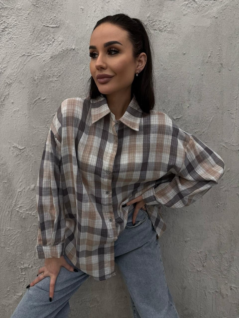 рубашка женская в клетку оверсайз,рубашка оверсайз в клетку,рубашка в клетку,рубашка в клетку оверсайз badishka,рубашка женская