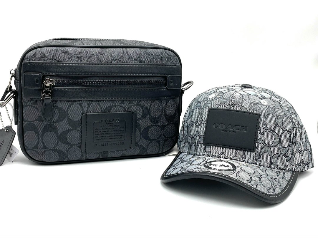 мужская сумка coach,мужская сумка через плечо coach,сумка кошелек,сумка coach,комплект кепка