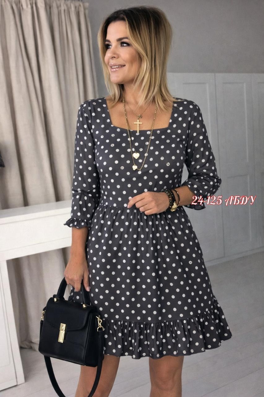 женское платье,платье,платья ,женское платье в горошек,платье в горошек