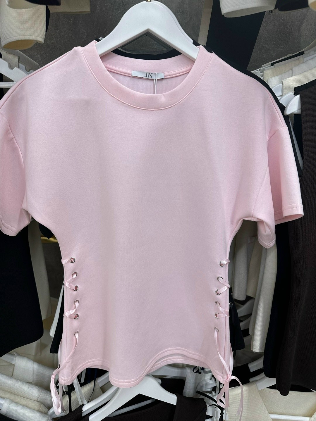 футболки женская,футболка необычного кроя,футболка с завязками,футболка зелено