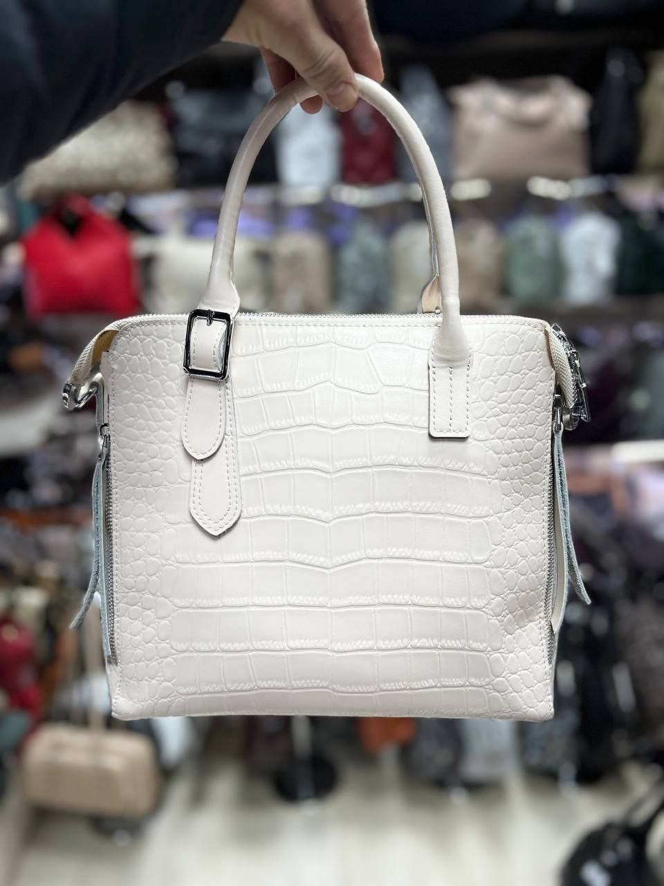 сумка,сумка женская,женская кожаная сумка под крокодила 8800-220 ред,женская кожаная сумка,женская кожаная сумка под крокодила