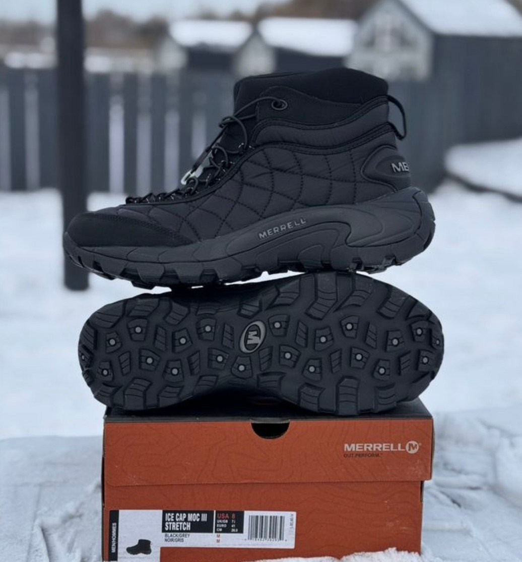 зимние ботинки merrell ice cap moc ii,зимние ботинки merrell,утеплённые кроссовки merrell ice cap moc,кроссовки merrell,мужские кроссовки merrell