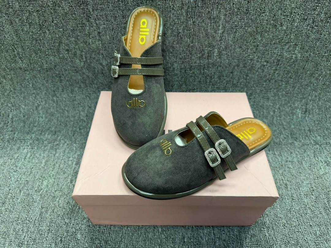 ,женские шлепанцы,модные тапочки,замшевые мюли,тапочки на плоской подошве