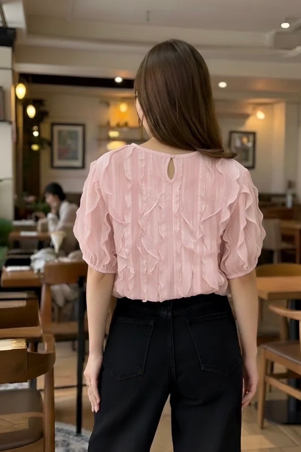 блузка с оборками,женская блузка,модные наряды,блуза,рубашка блузка