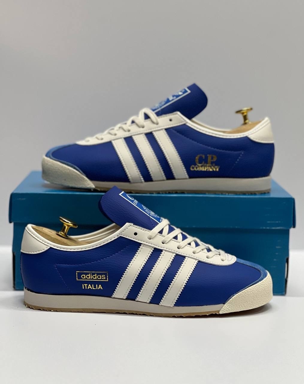 кроссовки x c.p. company italia spzl 'collegiate royal' adidas синий,adidas spzl x c.p. company italia sneaker,кроссовки adidas