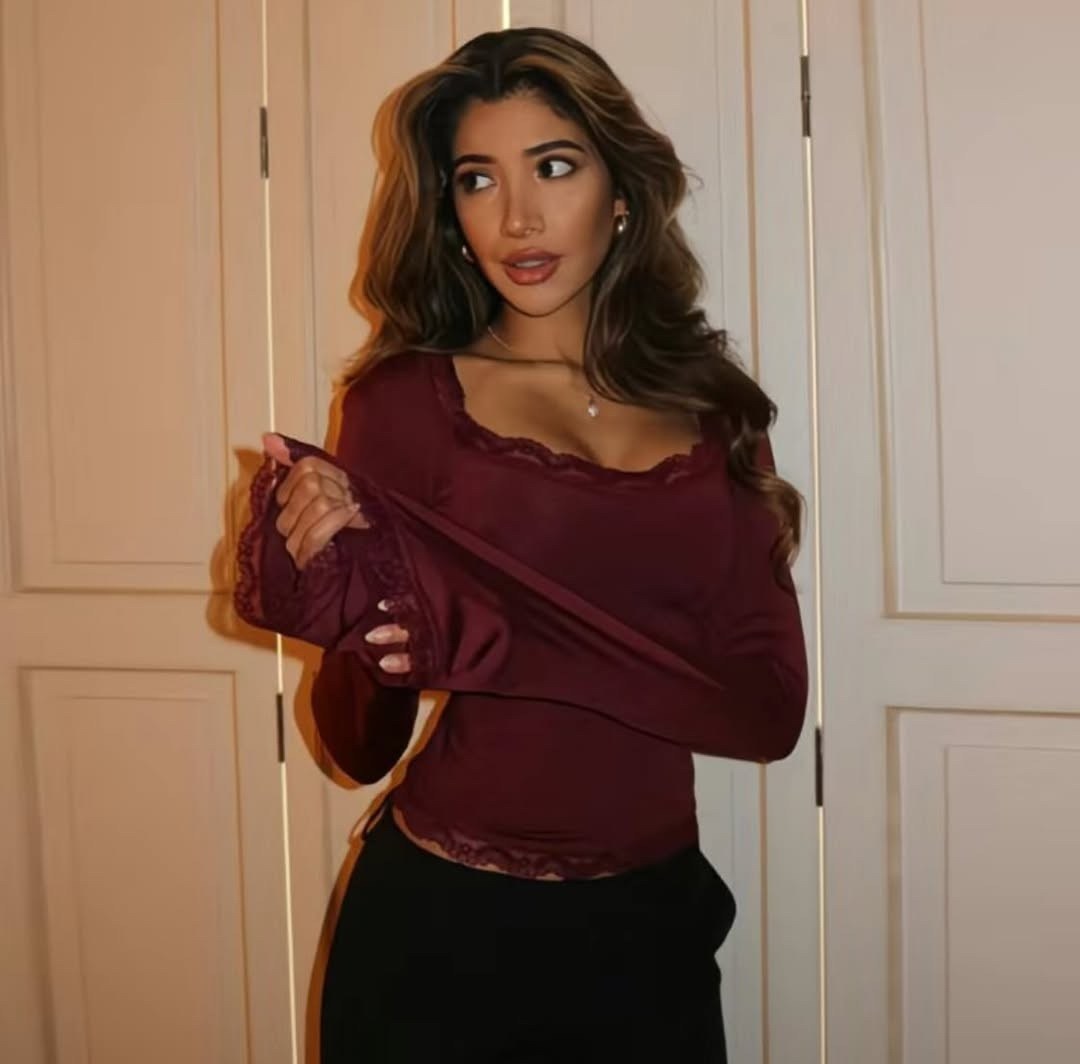 топ с длинными рукавами,кружевной топ с длинными рукавами,элегантные топы,девушка,одежда сексуальная