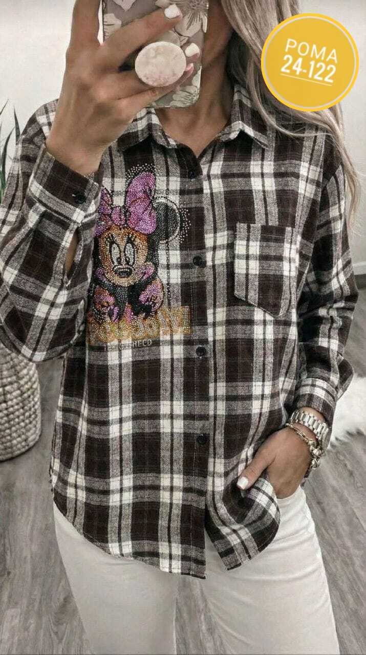 рубашка в клетку женская,рубашка теплая оверсайз в клетку betrendy wear,рубашка в клетку из плотной ткани,женская рубашка,рубашка в клетку