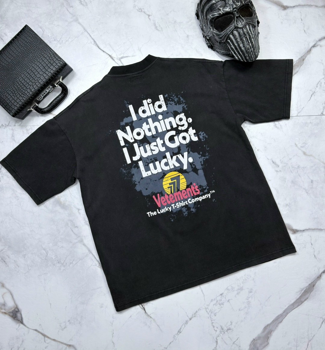 vetements i did nothing i just got lucky,vetements i did nothing i just got lucky худи,футболки для мужчин,футболки vetements,lucky shirt