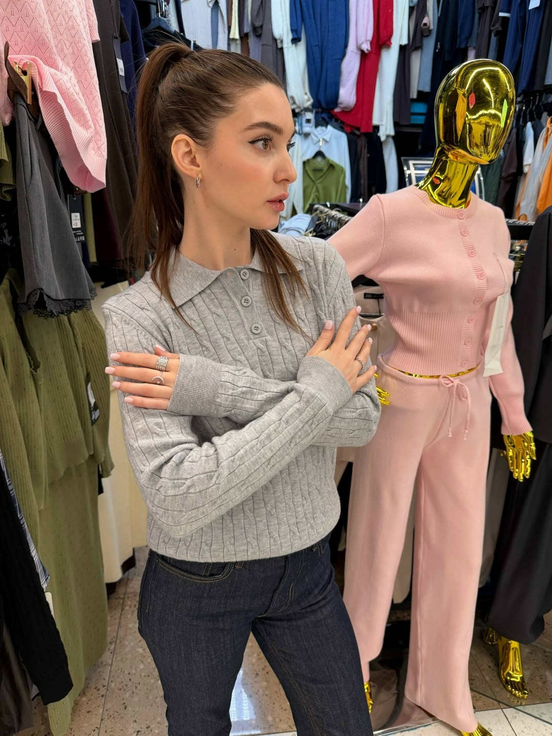 женская кофта,джемпер,серый джемпер,кофта,женские джемпера