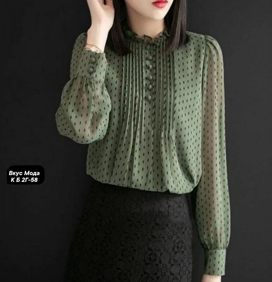 шифоновая блузка с длинным рукавом,шифоновая блузка в горошек,блузка женская с длинными рукавами,шифоновая блузка,женская шифоновая блузка