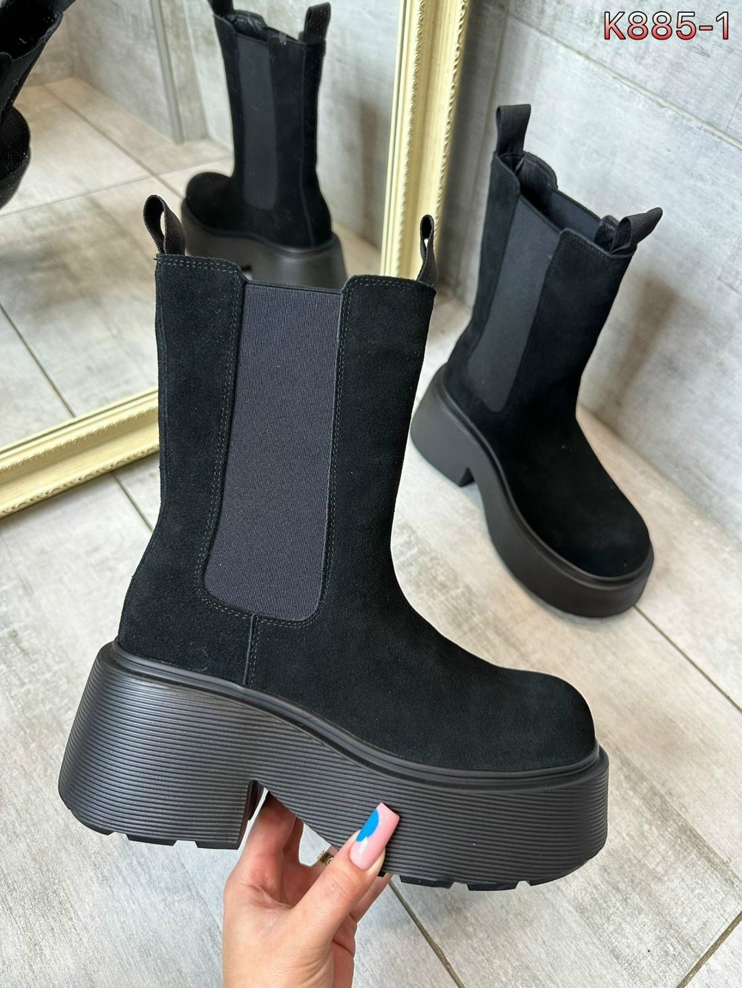 ,женские бежевые замшевые удобные ботинки mold tonny black,челси на платформе зимние натуральная замша ane 248246122,женская ,ботинки челси женские