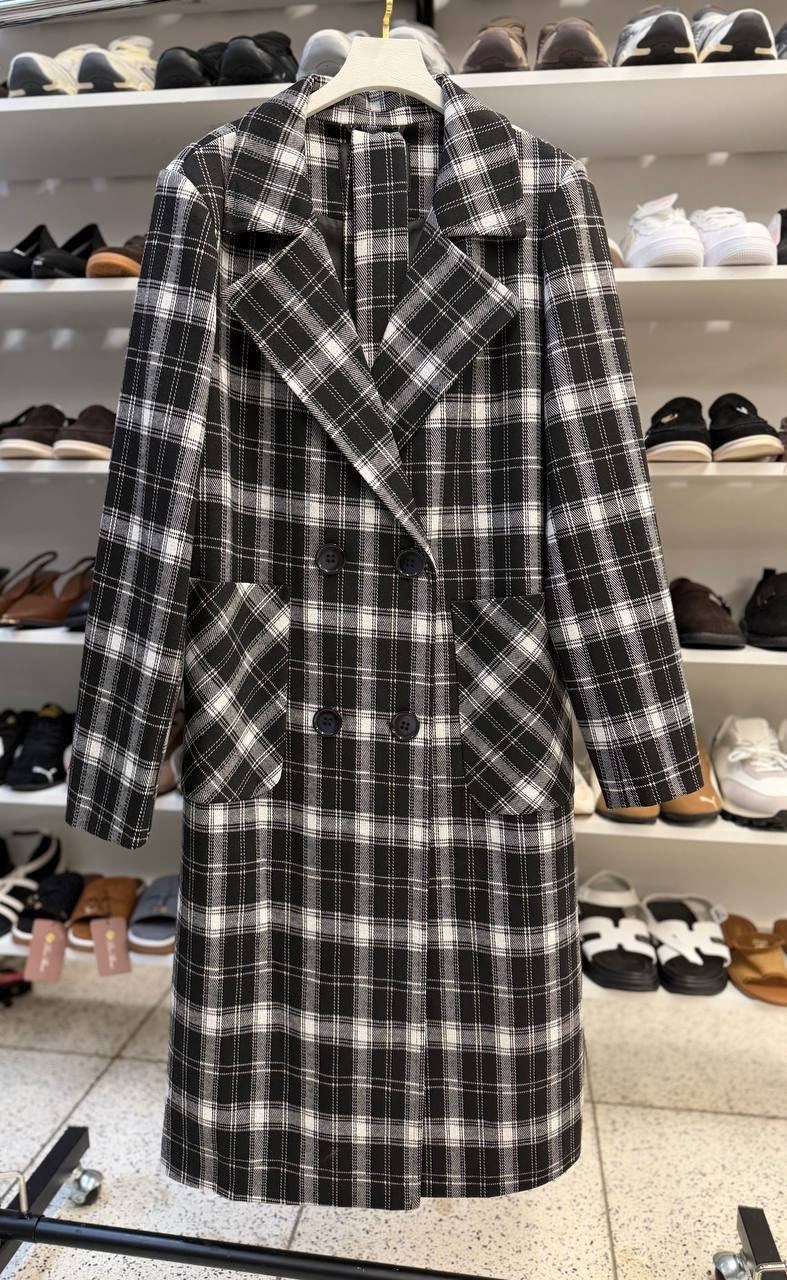 пальто в клетку,двубортное пальто в клетку,пальто для женщин,женское пальто,пальто женское в клетку